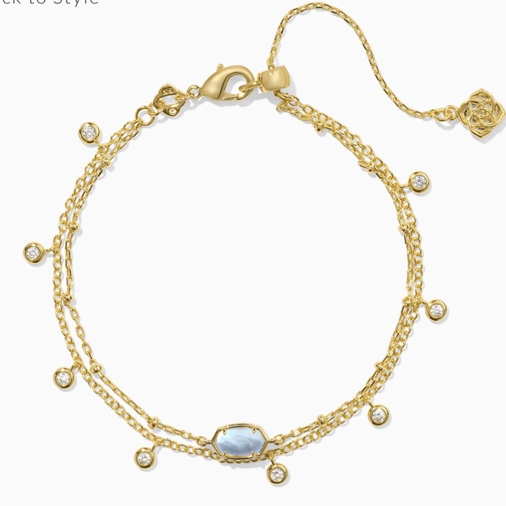 Emilie Crystal Multi Strand Bracelet